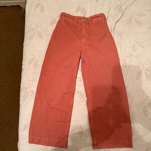 Wide-Leg Cropped Pants